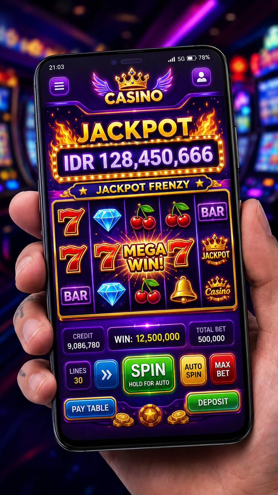 Tampilan antarmuka utama aplikasi v87 yang ramah pengguna.